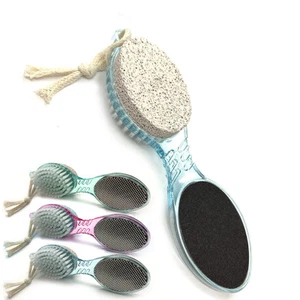 4 In 1 Foot Care Stone Callus Brush Pumice Scrubber Pedicure Exfoliate Remover - Picture 1 of 1