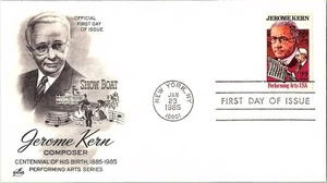 Jerome Kern Composer Performing Artist Series 1985 First Day Cover FDC - Picture 1 of 1