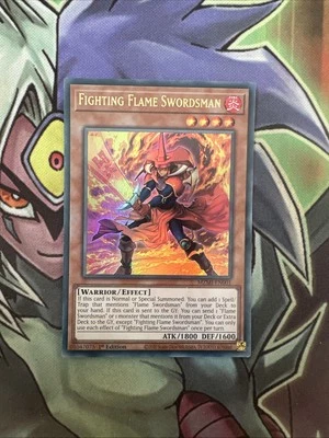 MZMI-EN001 Fighting Flame Swordsman Ultra Rare 1st Edition NM Yugioh Card  - Image 1 of 2
