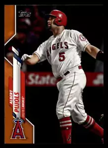 2020 Topps Orange 99 Made #497 Albert Pujols - Los Angeles Angels - Picture 1 of 4