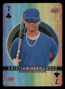 2022 Upper Deck Goodwin Champions Playing Cards #7C Cristian Hernandez - Picture 1 of 2