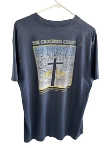 Croce Crocifisso Vintage Gesù Cristo Crocifisso Religione Schermo Stelle Miglior Etichetta XL Sottile - Foto 1 di 9