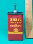 Vintage Shell Gasoline Lead Top Lighter Fluid Spot Remover Oil Can Unopened