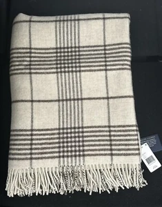 Ralph Lauren Home Collection Deacon Plaid Wool Throw Blanket 54" x 72" - Picture 1 of 2
