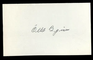 Ollie Bejma d.1995 signed autograph auto 3x5 index card Baseball Player 9173 - Picture 1 of 1