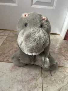 Peluche gris hipopótamo Moo Deng peluche Aurora World - Imagen 1 de 3