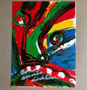 Bengt Lindström — lithographie-carte de vœux signée et numérotée 53/400 — 1995. - Picture 1 of 2
