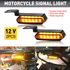 2x Motorcycle Amber 6 LED Turn Signal Indicator DRL Lights Waterproof Motorbike