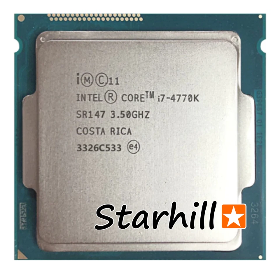 Intel i7-4770K / i7-4770 Quad Core LGA 1150 Desktop CPU Processor [STARHILL] - Image 1 of 1