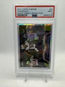 2013 Topps Chrome #50 Tom Brady (White Jersey-Refractor) (PSA 9) - Picture 1 of 2