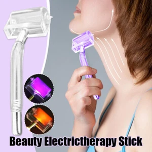 Beauty Electrictherapy Stick Glass High Frequency Facial Skin SPA Accessory Tool - Picture 1 of 19