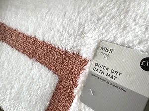 M&S Quick Dry Non Slip Bath Mats - BNWT - Picture 1 of 3