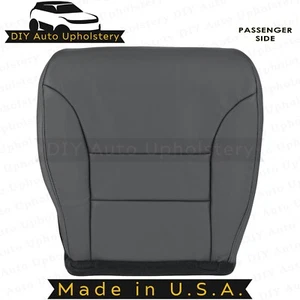 2005-2010 For Honda Odyssey Passenger Bottom Leather Seat Cover Dk Gray - Picture 1 of 8