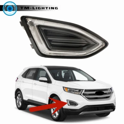 Luces antiniebla delanteras del lado derecho del pasajero parachoques luces LED para Ford Edge 2015-2018 Foto 1 de 4