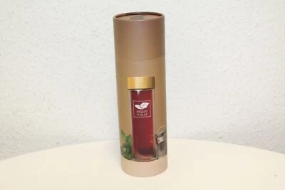 Tee Im Glas Glasflasche mit Teesieb (450ml) Doppelwandig Neu Rechnung MwSt  - Bild 1 von 3