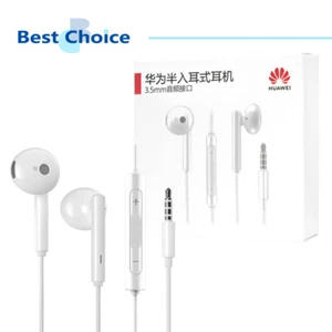 Original HUAWEI Official 3.5mm Half In-Ear Stereo Earphones With Mic (AM115) - Picture 1 of 12