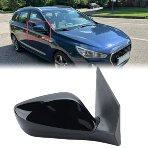 Right Side Electric Door Mirror Heated For Hyundai I30 GD 2012-2017 5-Pin Black - Picture 1 of 15