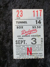 Vintage Sept. 3, 1959 Dodgers vs Cardinals Ticket Stub Boyer HR #113 EX+ T884