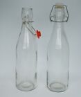 Set Of 2 Glass Bottles With Swing Tops Home Brew / Kombucha