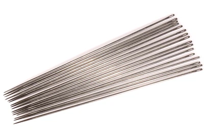 PRL) 16 AGHI AGO MATERASSAIO DRITTI CRUNA LUNGA 24,5 MATTRES NEEDLE AUG AIGUILLE - Immagine 1 di 3