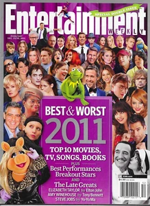Entertainment Weekly Magazine Best and Worst in Movies TV Music Books Video 2011 - Picture 1 of 12