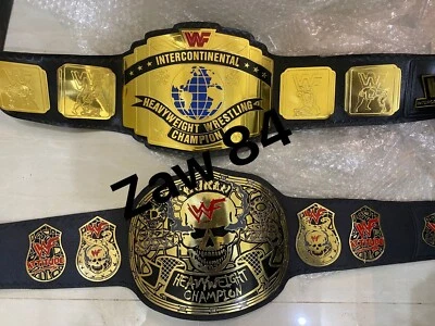 Cinturón Campeonato de Lucha Intercontinental Smooke Skull & Red IC (2 cinturones) Foto 1 de 3