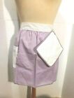Vintage Apron matching/attached Hot Pad-Lavender Polka Dot - Artistic Creation