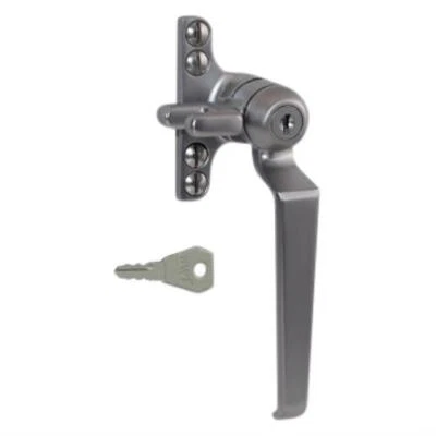 ALDRIDGE L30440 - STAHL FENSTERBESCHLÄGE B195 Schlüssel abschließbar Fenstergriff - RH satiniert chrom