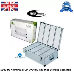 1000 DJ aluminium CD DVD disque Blu Ray boîtier de transport pochettes numérotées QG - Photo 1/3