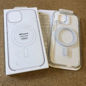 Coque transparente transparente transparente authentique Apple iPhone 15 housse MagSafe A3127 MT203ZM/A - Photo 1 sur 10