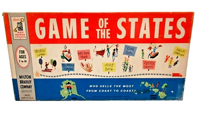 Vintage Milton Bradley 1960 GAME OF THE STATES Board Game - Image 1 of 2