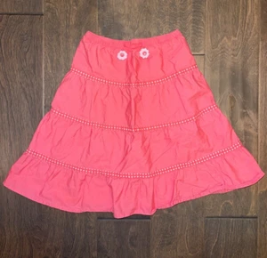 Gymboree Girls Pink Tiered Skirt 4T used - Picture 1 of 1
