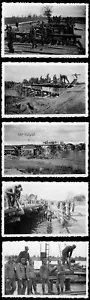 5x Battaglione Pionieri Costruzione Ponte 699 - WW2 Foto 9x6cm - Foto 1 di 2