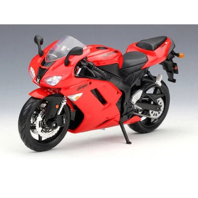 1/12 Scale Kawasaki Ninja ZX-6R Motorcycle Model Toy Diecast Motorcycle Toy Red - Image 1 of 4