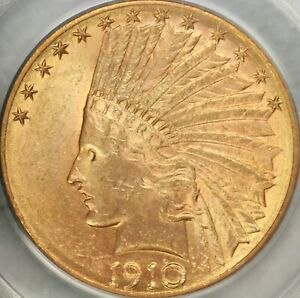 1910-D $10 Indian Eagle PCGS MS63