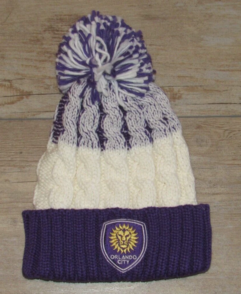Adidas Orlando City FC MLS Fútbol Puños Invierno Tejido Sombrero Gorra Para Mujer Foto 1 de 1