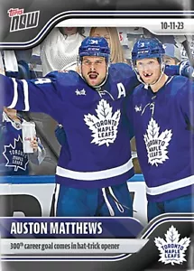 2023-24 TOPPS NOW NHL STICKER TORONTO MAPLELEAFS AUSTON MATTHEWS #4 - Picture 1 of 1