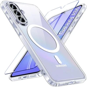 2in1 Hülle + Schutzglas für Samsung Galaxy A36 5G Panzerfolie Case MagSafe 9H - Picture 1 of 7