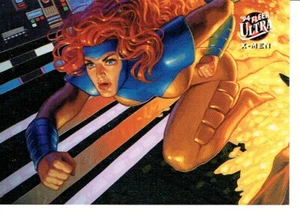 X MEN FLEER ULTRA 94 TEAM PORTRAIT CARD 9 OF 9 JEAN GREY - Zdjęcie 1 z 2