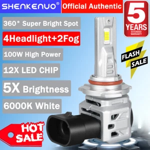 Combo de 6 faros LED de haz alto bajo bombilla antiniebla M7Y para Honda Pilot 2006-2018 - Imagen 1 de 19