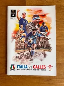 Italy v Wales Guinness Six Nations 11/3/23 Official Programme - Picture 1 of 1