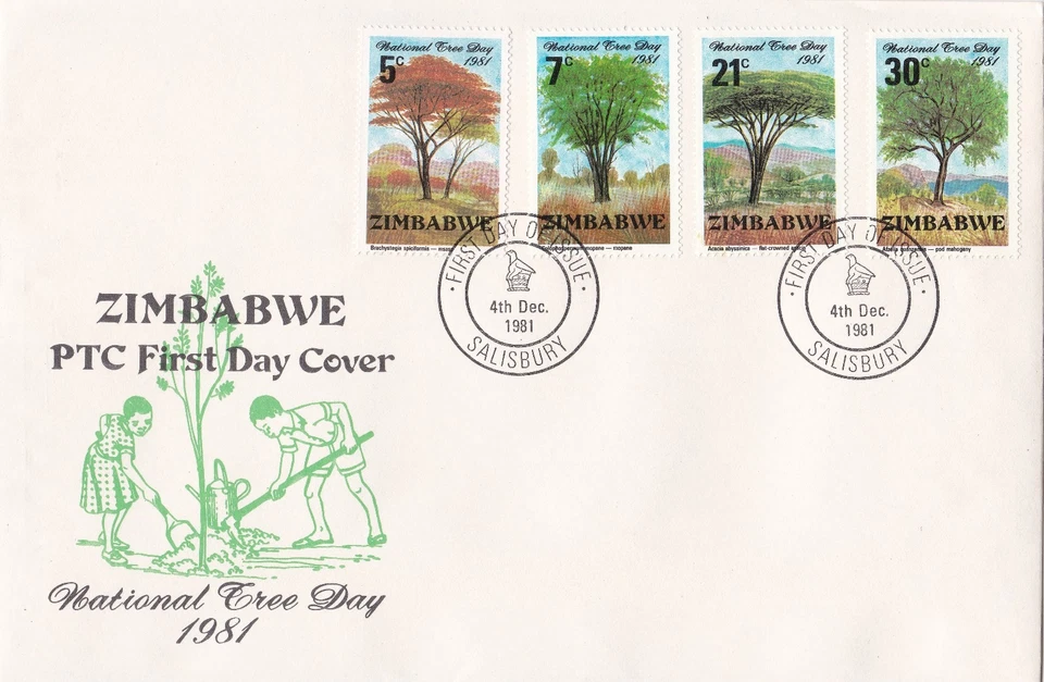 Zimbabwe: 1981, National Tree Day, FDC  - Image 1 of 1