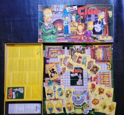 Vintage The Simpsons Clue Board Game First Edition 1st 2000 Complete in Box - Image 1 of 4