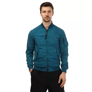 Chaqueta Hombre C.P. Bombardero Company Nycra-R cremallera completa en azul - Imagen 1 de 4