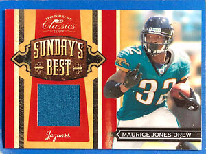 Maurice Jones-Drew ~ 2009 Donruss Classics ~ Sunday's Best Game Used Jersey /299