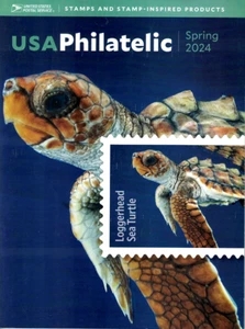 USPS PHILATELIC MAGAZINE - Spotlighting Sea Turtles - Spring 2024 Ed 49 Pgs - Picture 1 of 1