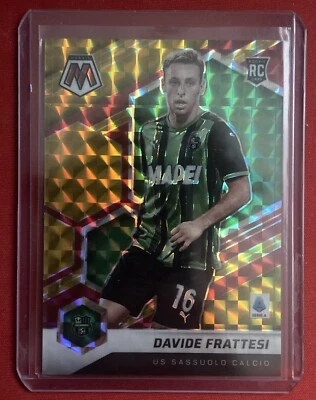 2021-22 Panini Mosaic Serie A GOLD Prizm Davide Frattesi #102 Rookie #05/10 - Image 1 of 2