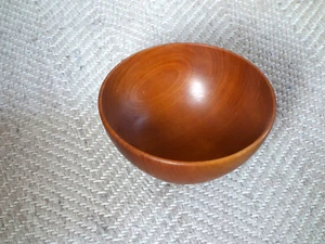 Schöne Holz Schale (Vintage , 60er , Danish , wahrsch. Teak) - Bild 1 von 3