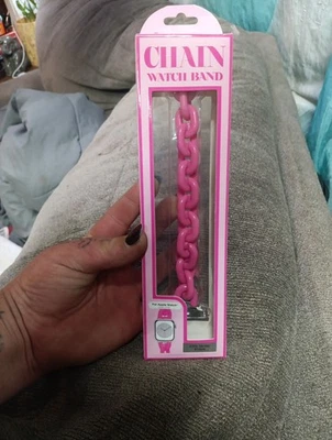 Pulsera de cadena rosa Prime Connect Apple Watch serie 1-6/SE 38/40/41 mm Foto 1 de 2