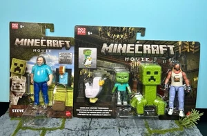 2025 Mattel A Minecraft Movie - STEVE & Woodland Mansion Throwdown Bundle! - Picture 1 of 5